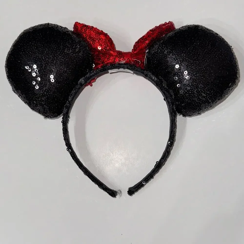 Disney Red and Black Sequin Mouse Ears